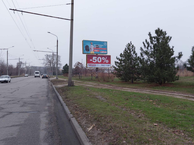 Щит 6x3,  вул. Новокузнецька, в'їзд-виїзд в мрн Південний