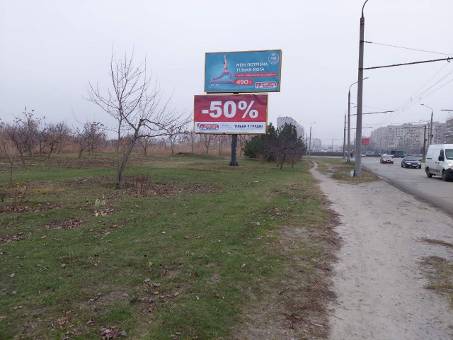 Щит 6x3,  вул. Новокузнецька, в'їзд-виїзд в мрн Південний